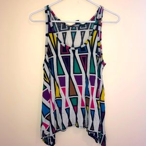 Forever 21 70s Inspired Trendy Circus Style Top M